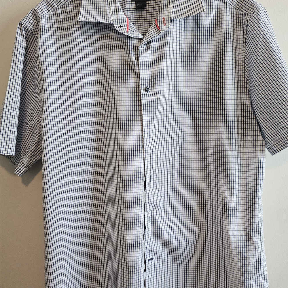 H&M Black and White Checkered Casual Shirt